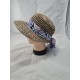 cappello donna paglia morbida con visiera
